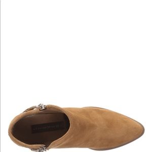 Steve Madden cognac suede booties